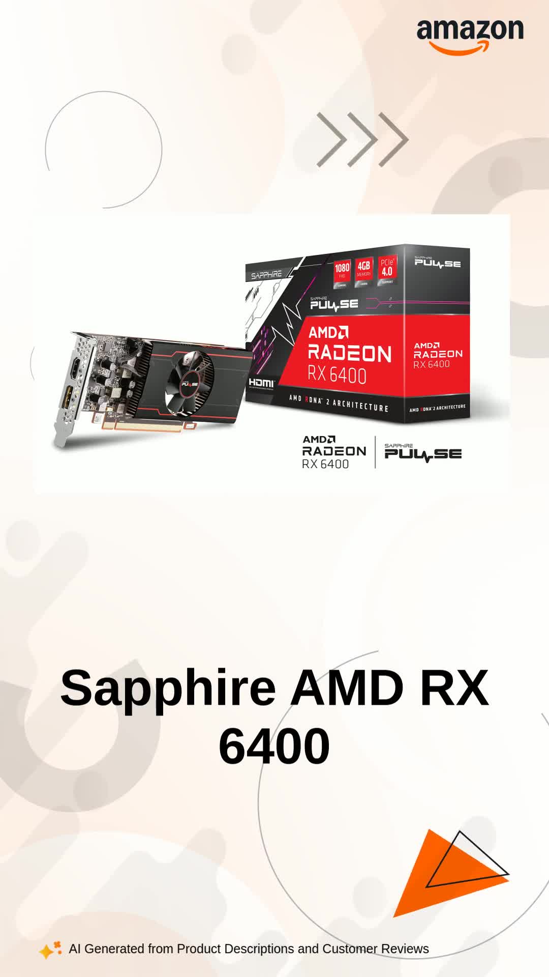 Amazon.in: Buy Sapphire Pulse AMD Radeon RX 6400 Graphic Card